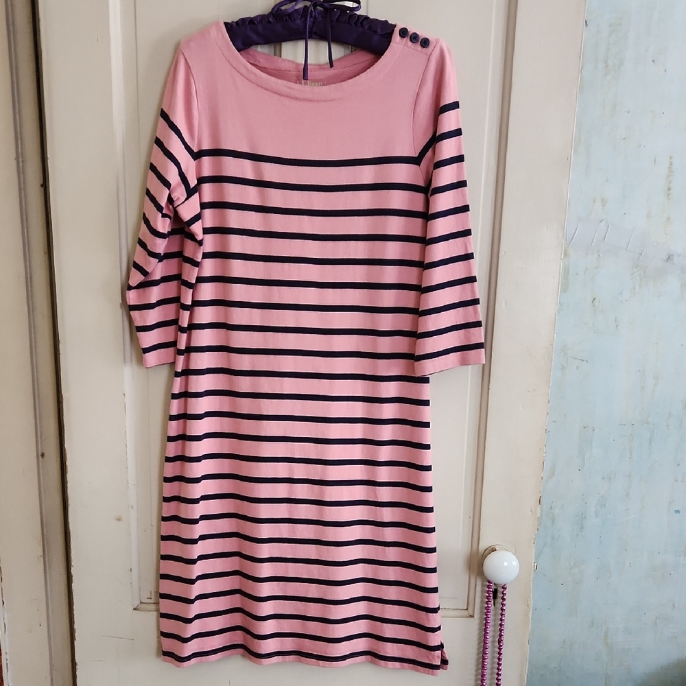 L.L. Bean Pink Cotton Dress